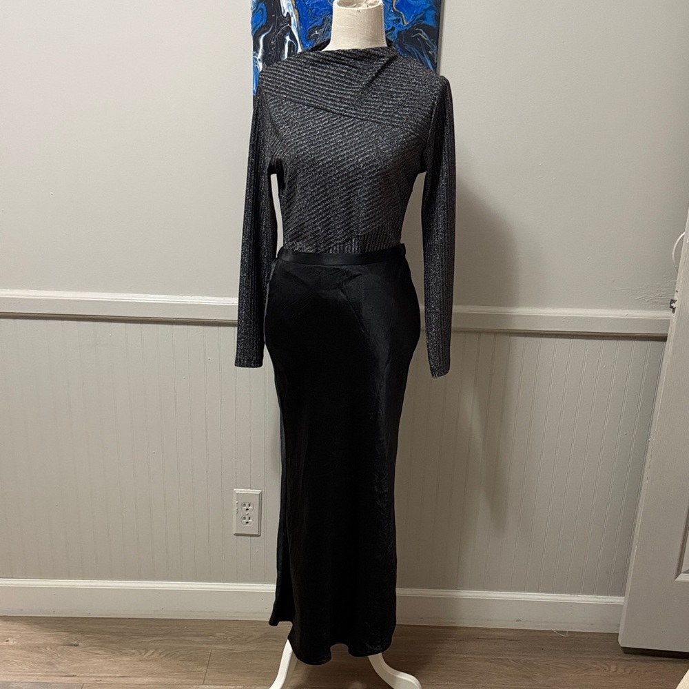 All Saints Black Long Sleeve Bodysuit - Picture 10 of 10